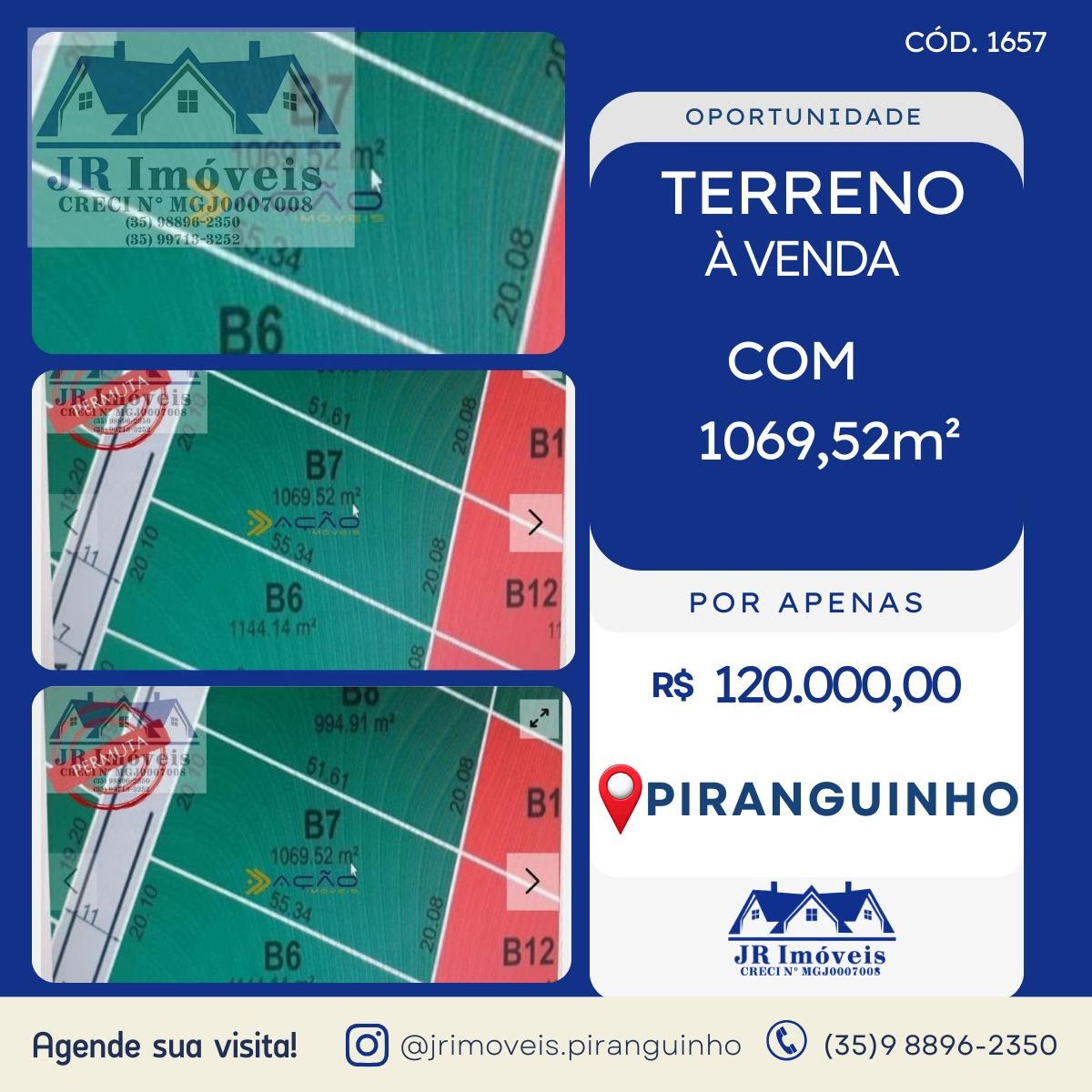 Terreno à venda com 1069m² de terreno no Bairro Laje, Piranguinho — foto principal