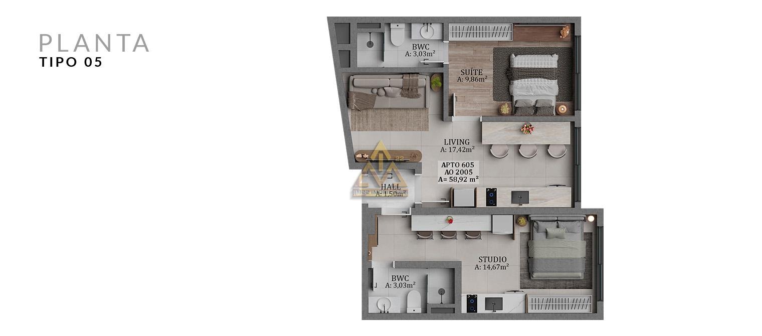 Studio à venda com 1 quarto, 1 suíte, 1 vaga e 44m² no Itajubá II, Barra Velha (SC) — foto 11 de 12