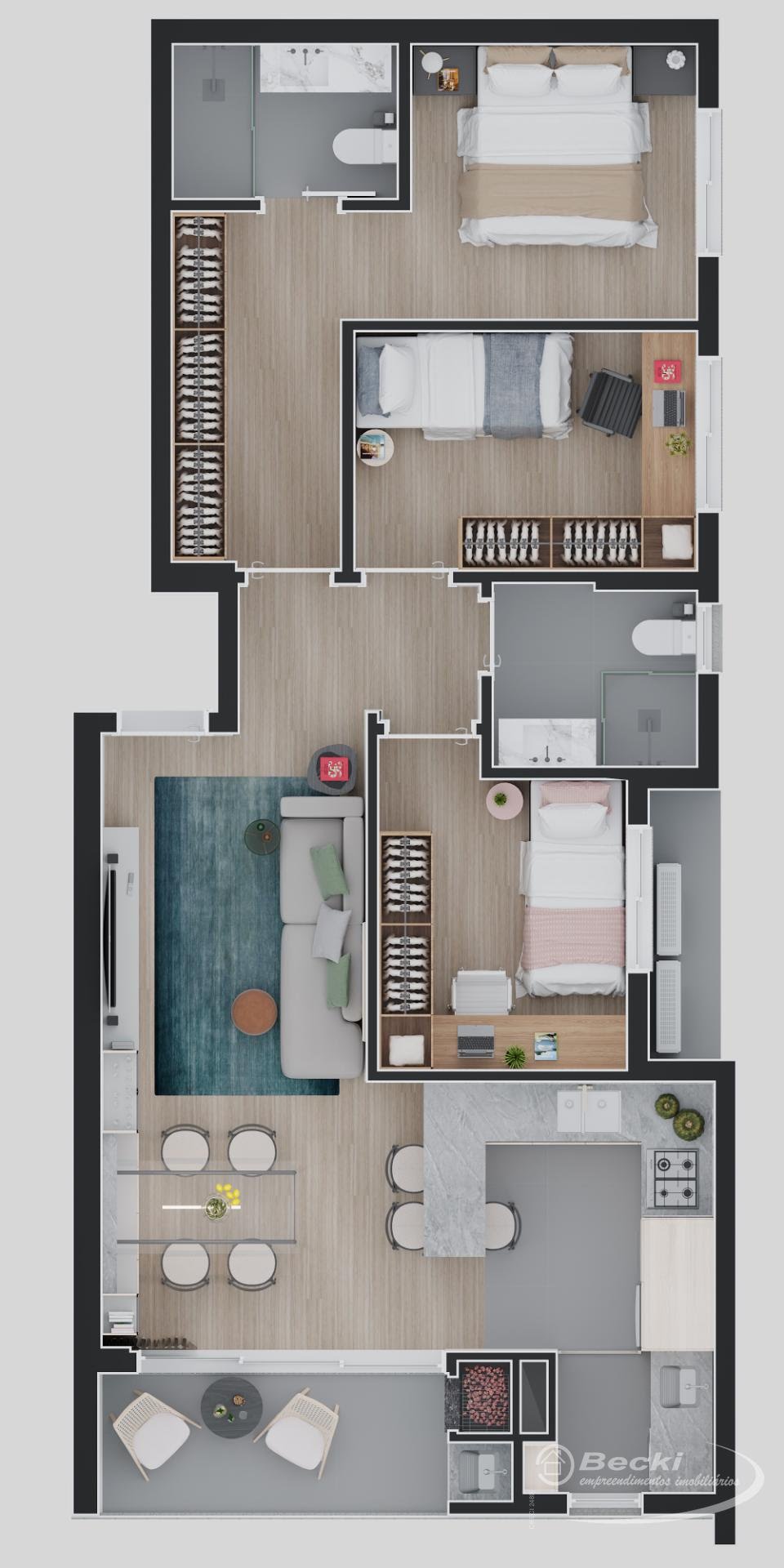 Apartamento à venda com 3 quartos, 1 suíte, 1 vaga e 85m² no Saguaçu, Joinville (SC) — foto 17 de 19