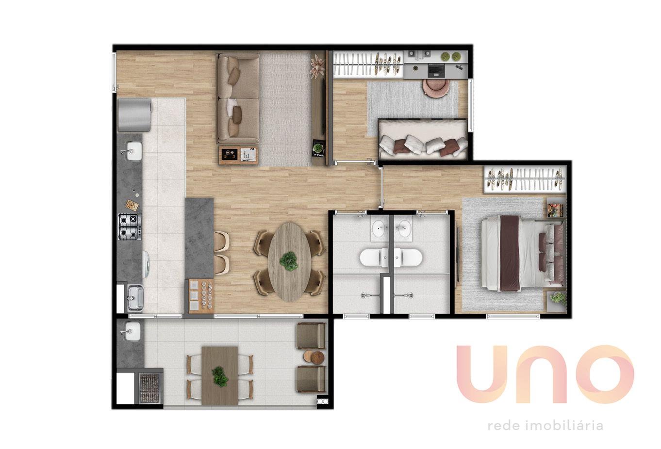 Apartamento à venda com 2 quartos, 1 suíte, 1 vaga e 65m² no Jardim Sao Bento, Campo Grande (MS) — foto 22 de 25