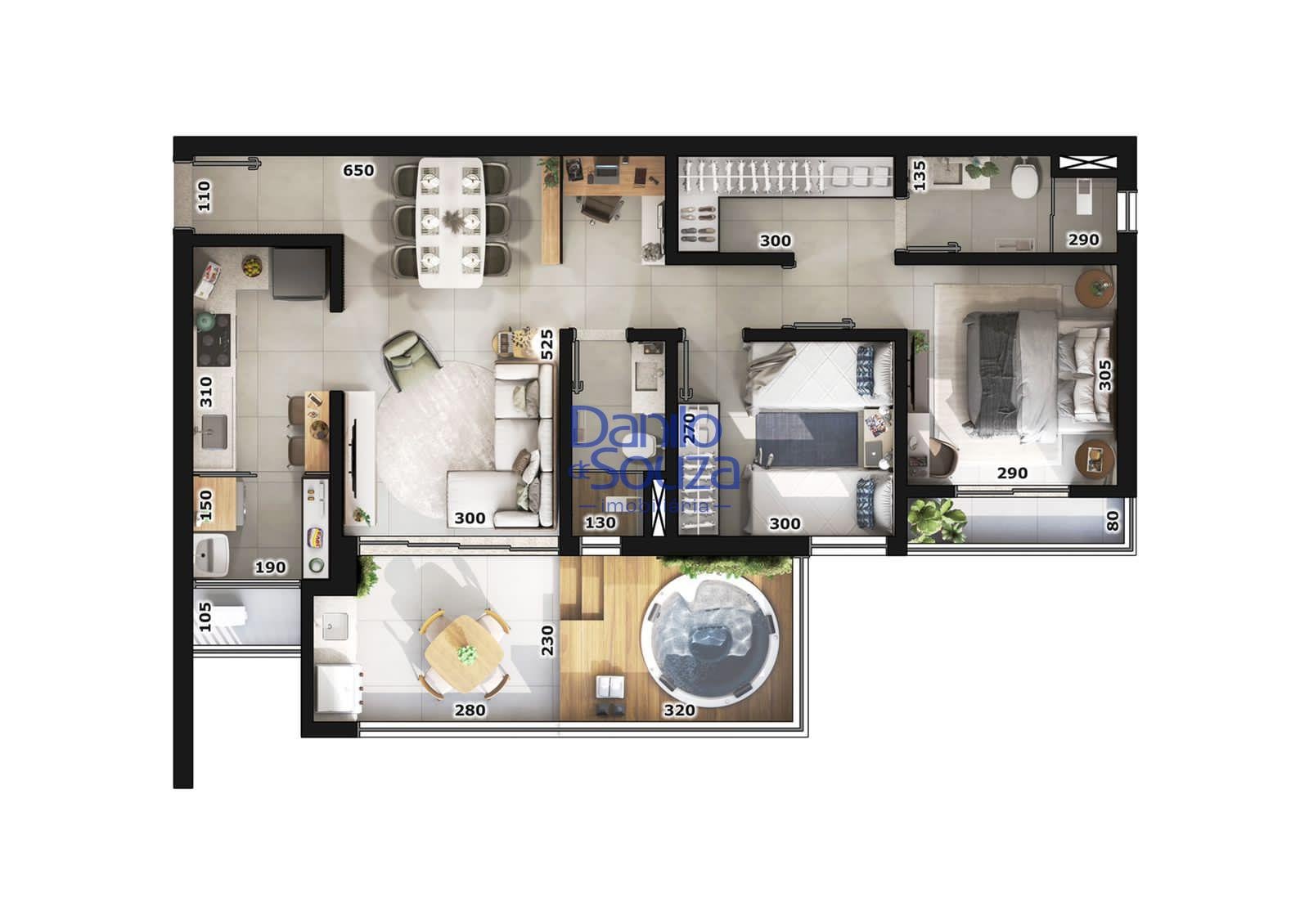 Apartamento à venda com 2 quartos, 1 suíte e 2 vagas no Vila Fertiza, Araxá (MG) — foto 9 de 13