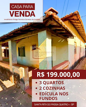 Casa em Avenida Padre Pio Corso  -  Santa Rita do Passa Quatro