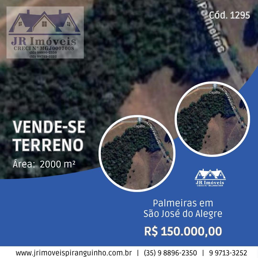 Terreno à venda com 2000m² de terreno no Palmeiras, São José do Alegre — foto principal