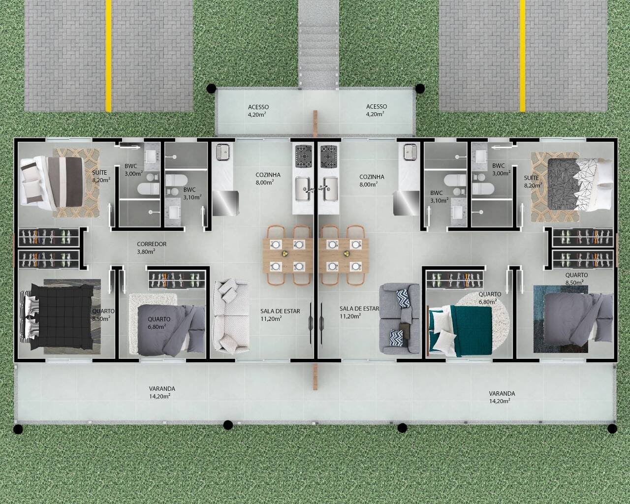 Apartamento à venda com 2 quartos, 1 suíte, 1 vaga e 82m² no Coroa Vermelha, Santa Cruz Cabrália (BA) — foto 8 de 15