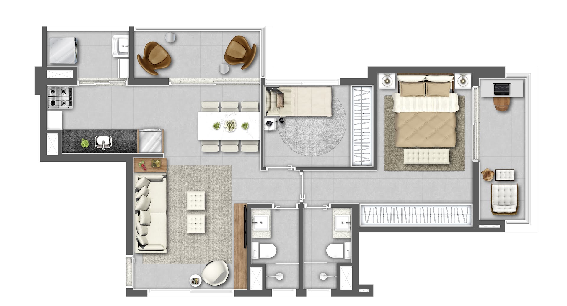 Apartamento para alugar com 2 quartos, 2 banheiros, 1 vaga e 74m² no Pinheiros, São Paulo (SP) — foto 25 de 28