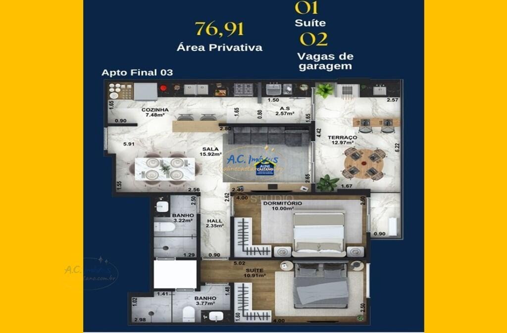 Apartamento à venda com 2 quartos, 1 suíte, 2 vagas e 82m² no Guilhermina, Praia Grande (SP) — foto 15 de 20