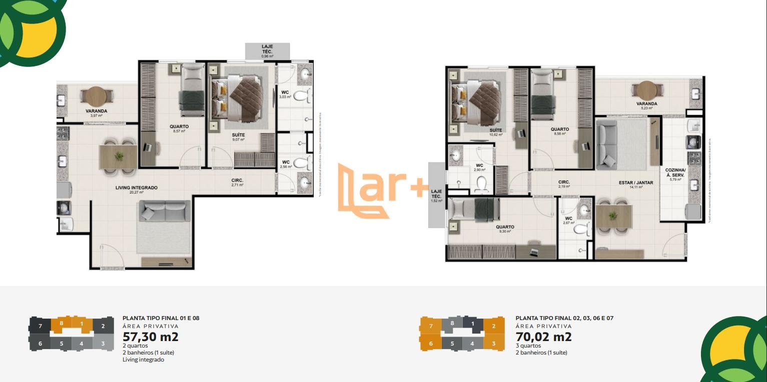 Apartamento à venda com 3 quartos, 1 suíte, 1 vaga e 70m² no Jabotiana, Aracaju (SE) — foto 28 de 30