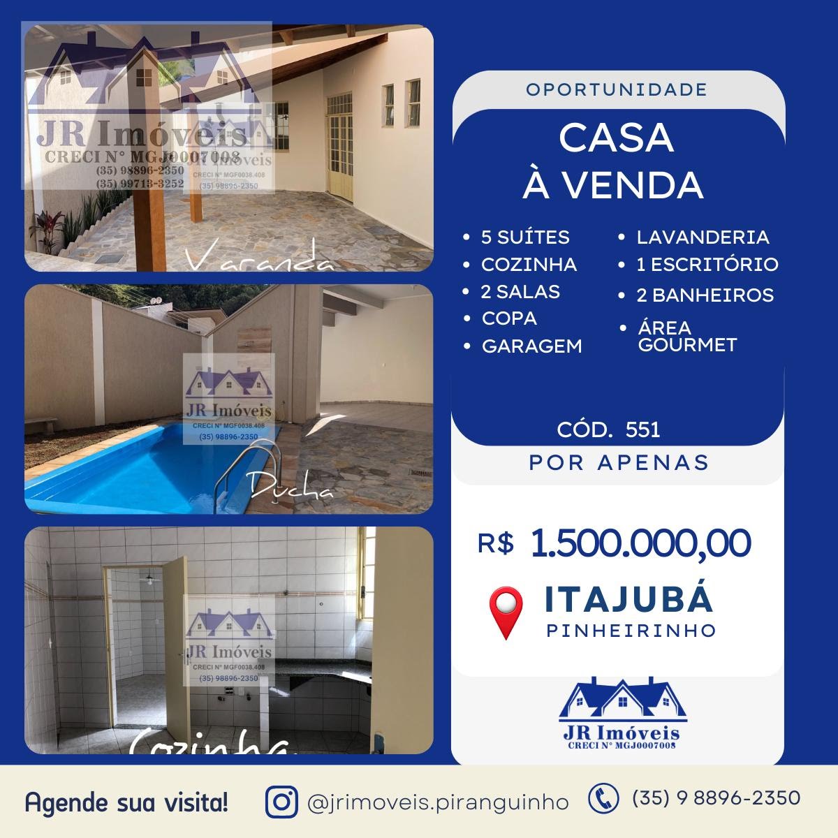 Casa à venda com 4 quartos, 2 banheiros, 5 vagas e 432m² no Pinheirinho, Itajubá — foto principal