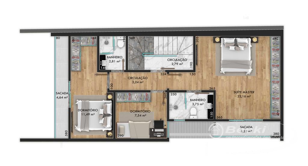 Casa à venda com 3 quartos, 1 suíte, 2 vagas e 201m² no Bom Retiro, Joinville (SC) — foto 7 de 10