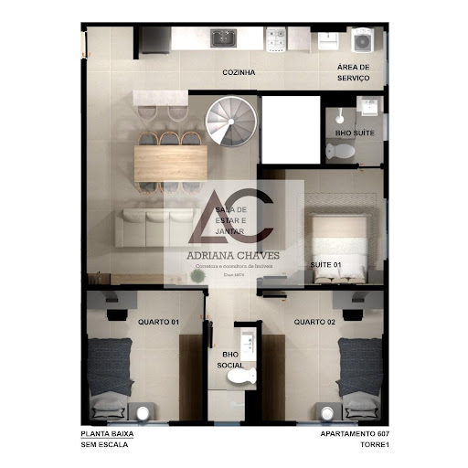 Apartamento no Villa Park Residencial  -  Ponte Nova