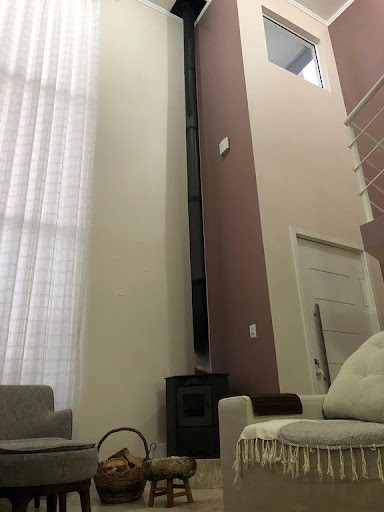 Sala com lareira