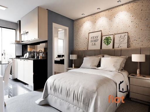 Flat à Venda no bairro Nossa Sra de Lourdes, Pará de Minas, 20m², 1 Quarto