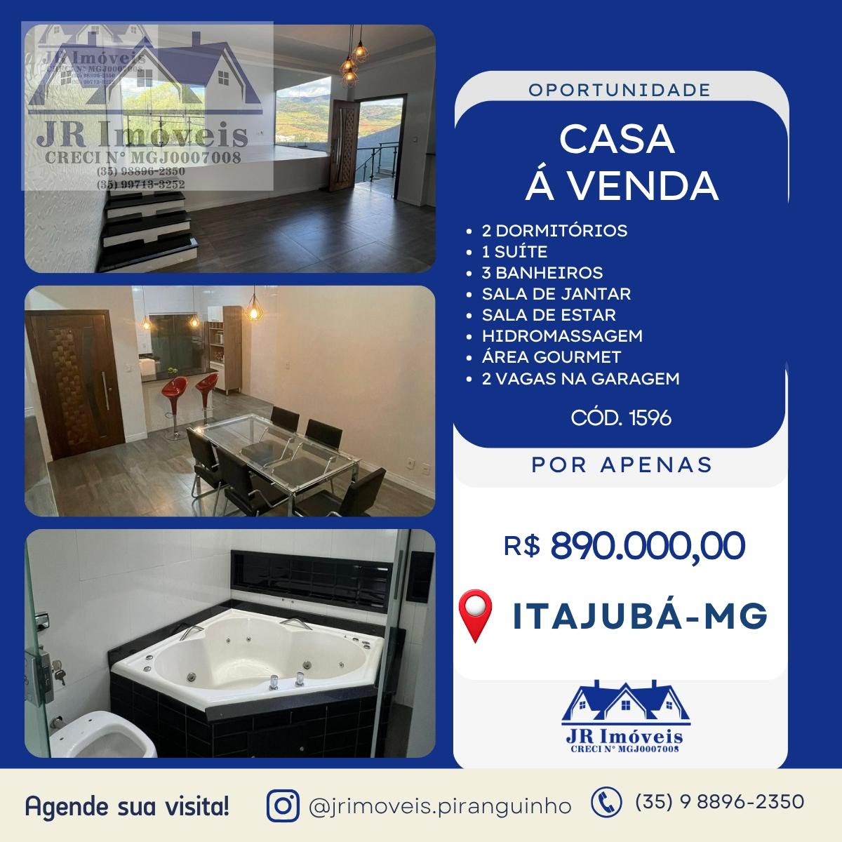 Casa à venda com 2 quartos, 1 banheiro, 2 vagas e 220m² no Jardim Eldorado, Itajubá — foto principal