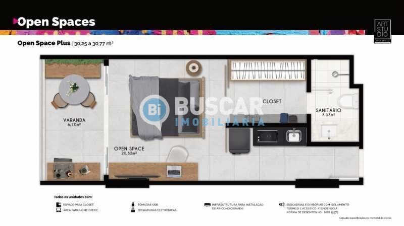 Apartamento à venda com 1 quarto, 1 suíte e 1 vaga no Armação, Salvador (BA) — foto 7 de 23