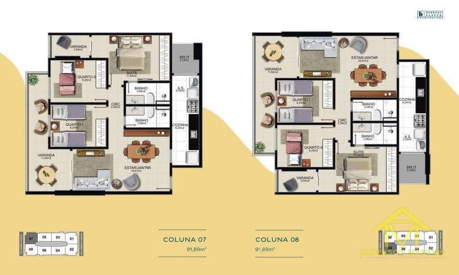 Apartamento à venda com 3 quartos, 2 banheiros, 2 vagas e 82m² no Praia da Costa, Vila Velha (ES) — foto 13 de 16