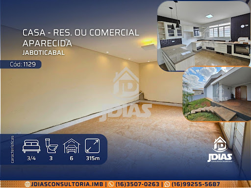 Casa em Aparecida - Jaboticabal, SP