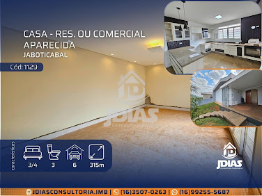Casa em Aparecida - Jaboticabal, SP