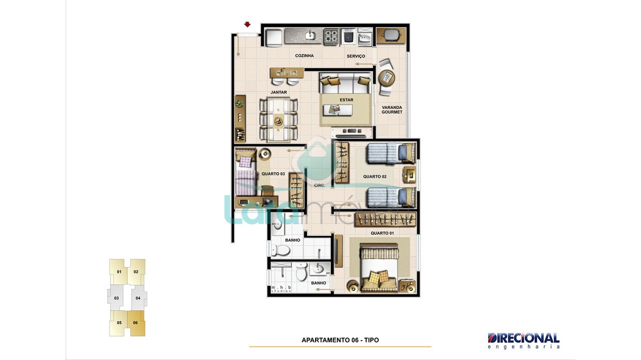 Apartamento para alugar com 3 quartos, 1 suíte, 1 vaga e 72m² no Alto da Glória, Macaé (RJ) — foto 29 de 29