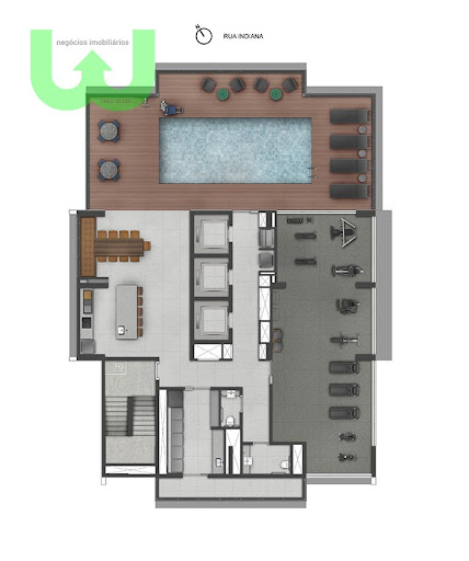 Implantação rooftop