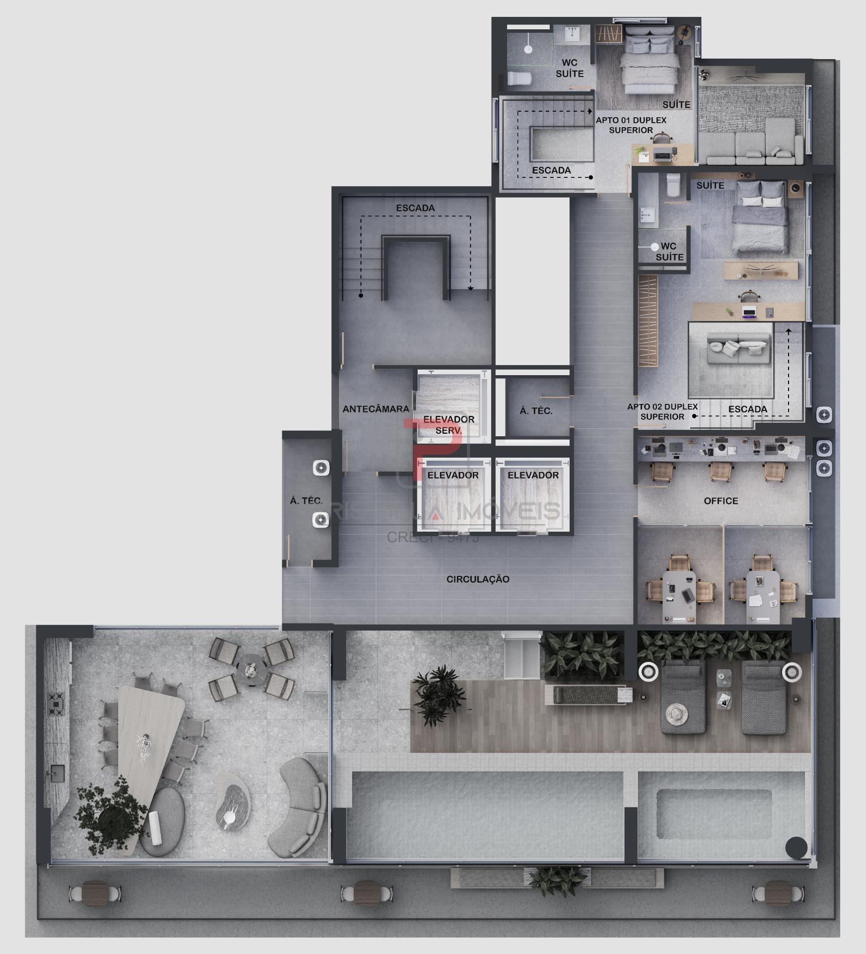 Apartamento à venda com 2 quartos, 1 suíte e 58m² no Altiplano Cabo Branco, João Pessoa (PB) — foto 13 de 20