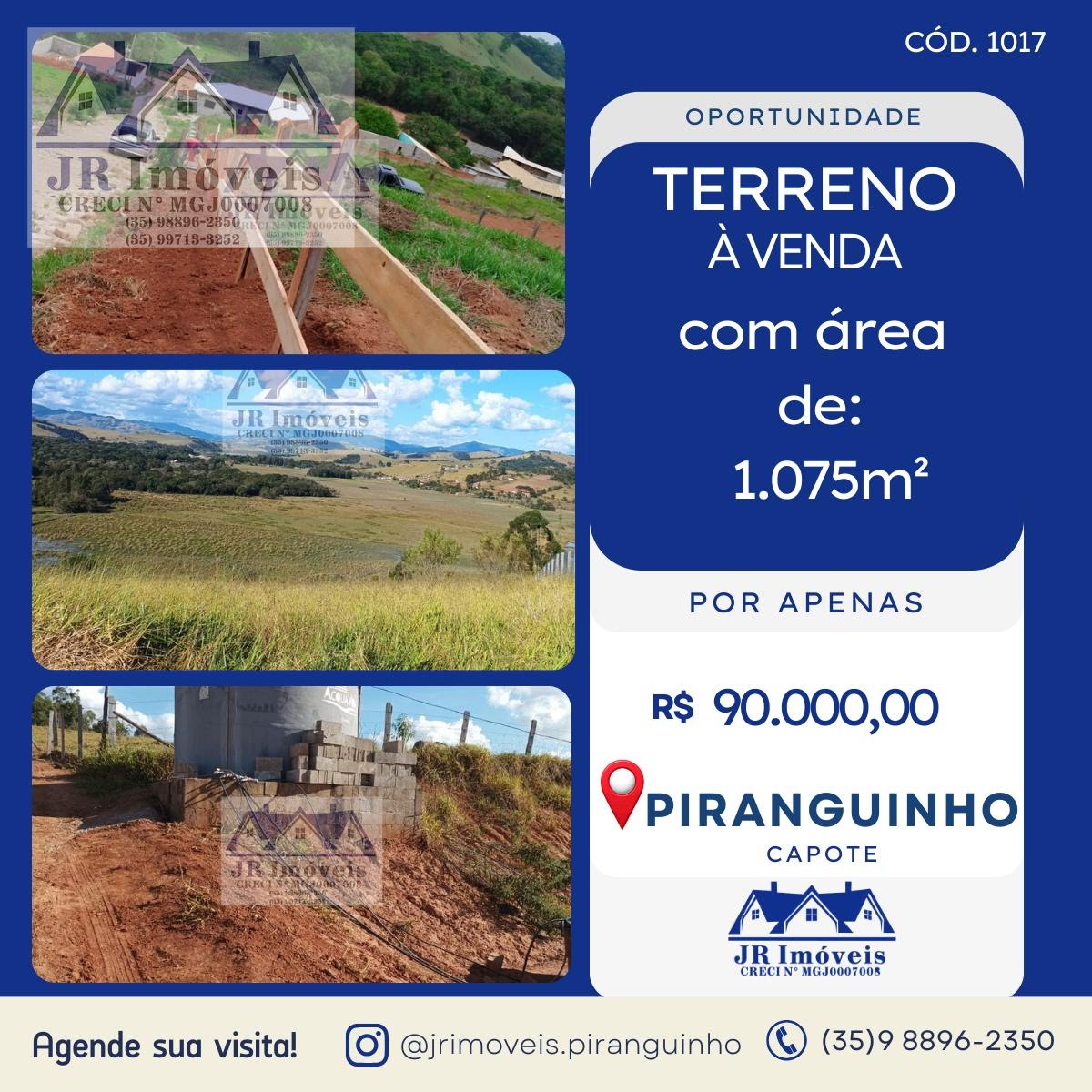 Terreno à venda com 1071m² de terreno no Capote, Piranguinho — foto principal