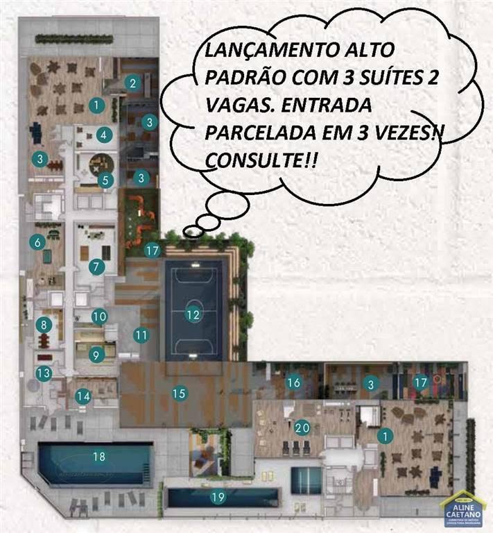 Apartamento à venda com 3 quartos, 3 suítes, 2 vagas e 111m² no Canto do Forte, Praia Grande (SP) — foto 3 de 22