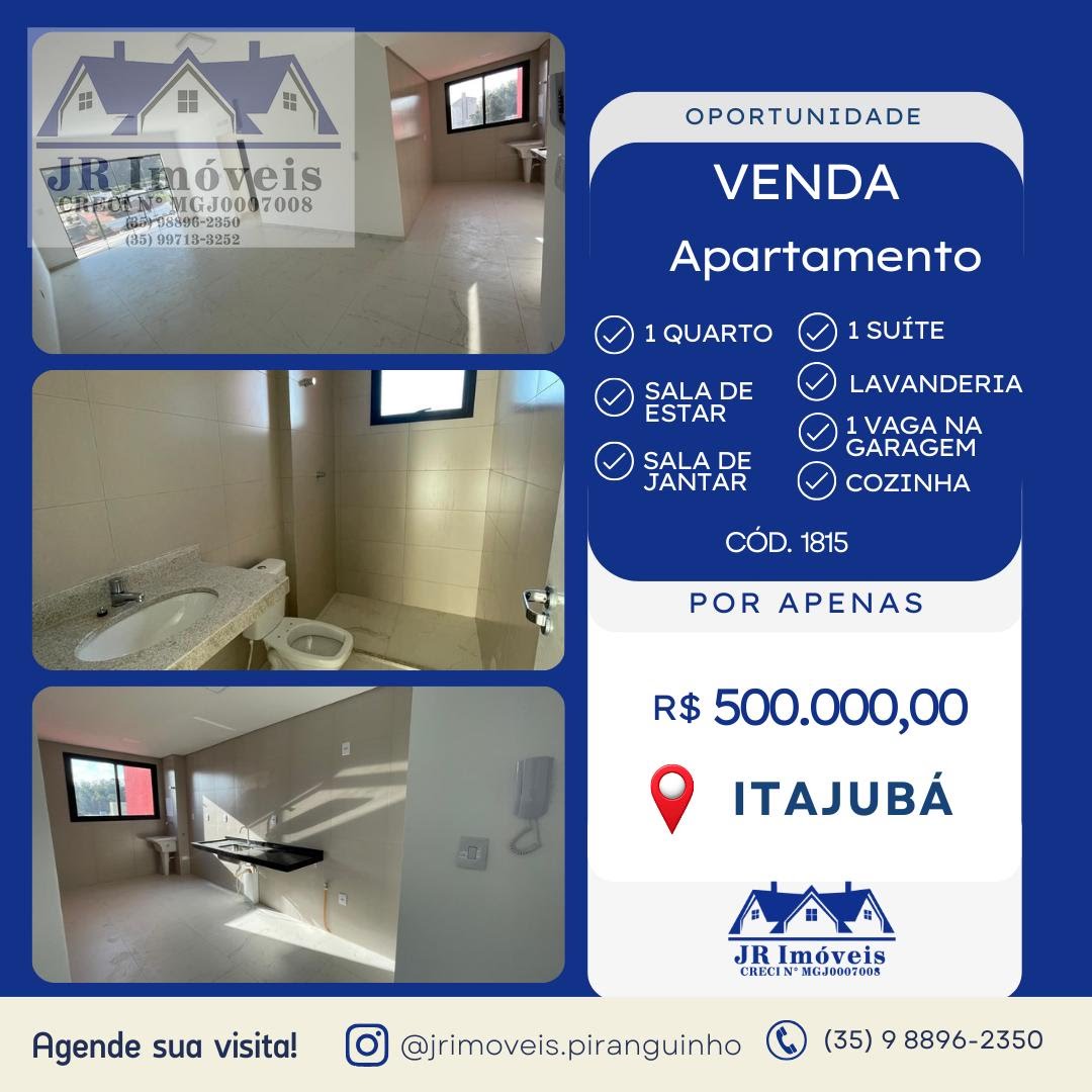 Apartamento à venda com 1 quarto, 1 banheiro e 1 vaga no Varginha, Itajubá — foto principal