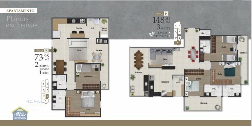 Apartamento à venda com 2 quartos, 1 suíte, 2 vagas e 73m² no Aviação, Praia Grande (SP) — foto 29 de 30