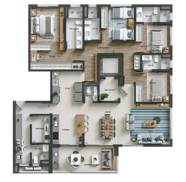 Apartamento à venda com 2 quartos, 1 suíte, 2 vagas e 78m² no Jardim Portal da Colina, Sorocaba (SP) — foto 16 de 30