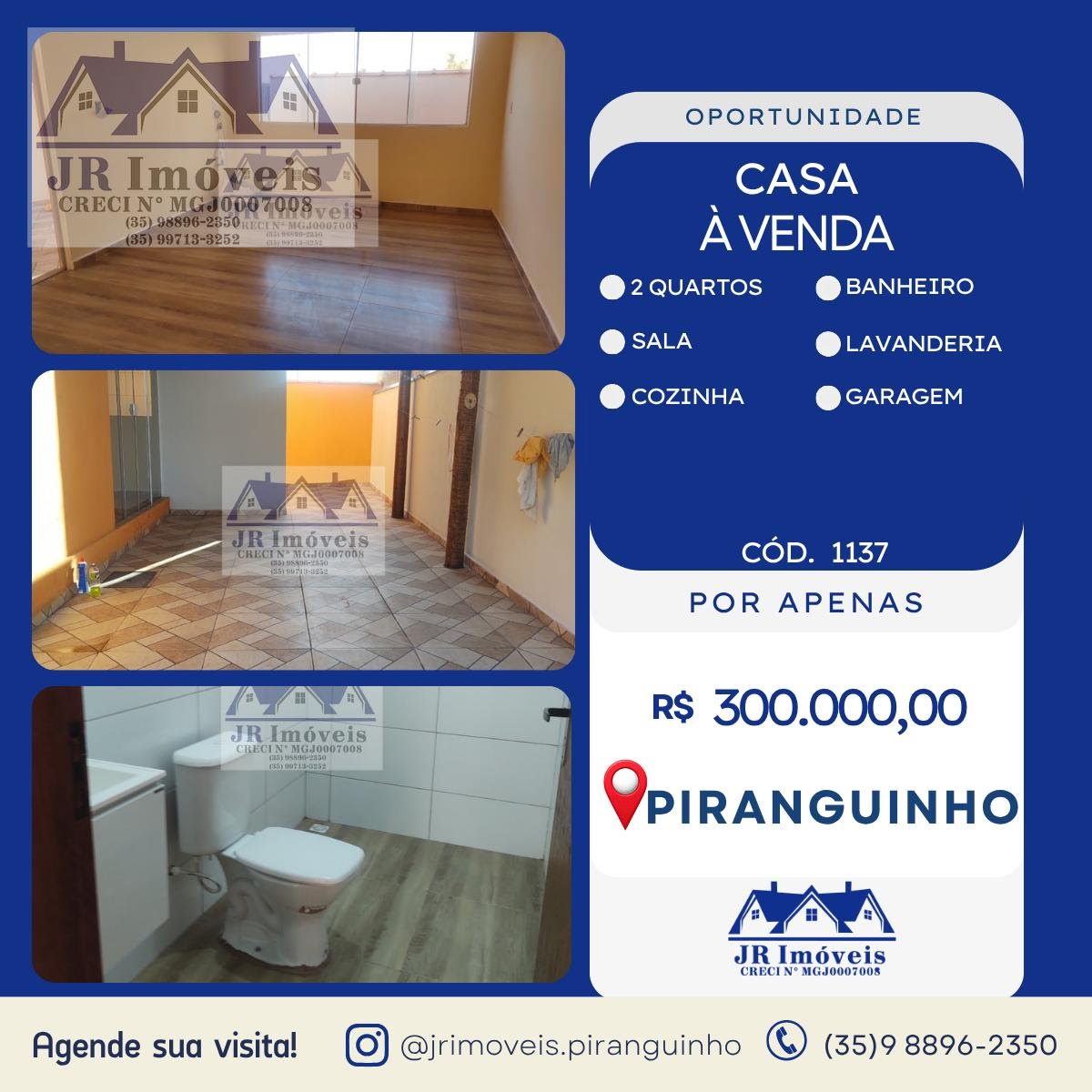 Casa à venda com 2 quartos, 1 banheiro e 1 vaga no Sossego, Piranguinho — foto principal