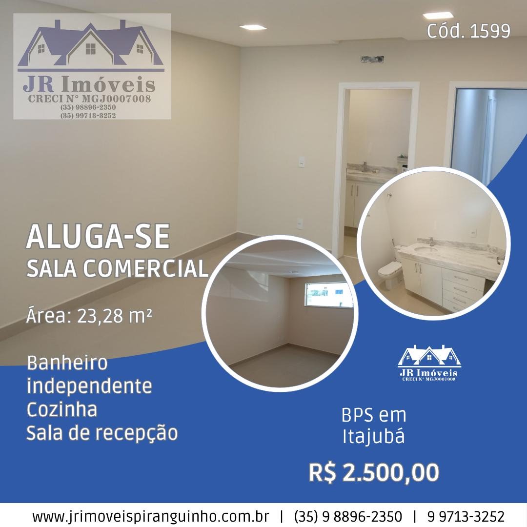 Comercial para alugar com 1 banheiro e 23m² no Bps, Itajubá (MG) — foto 2 de 5