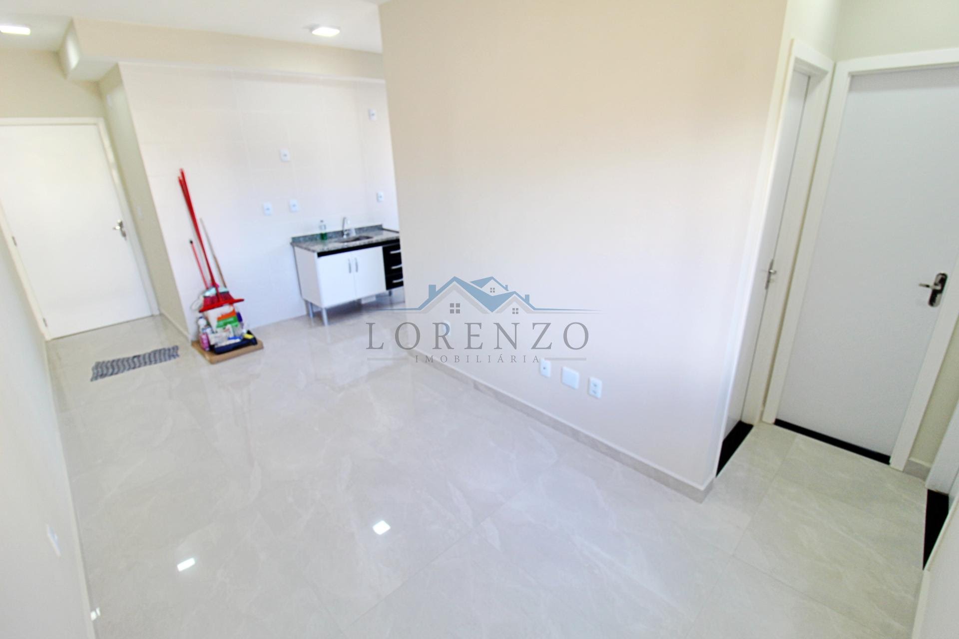 Sala de estar e cozinha