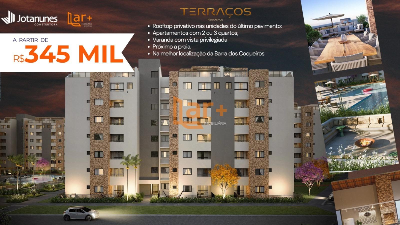 Apartamento à venda com 3 quartos e 60m² no Luar da Barra, Barra dos Coqueiros — foto principal