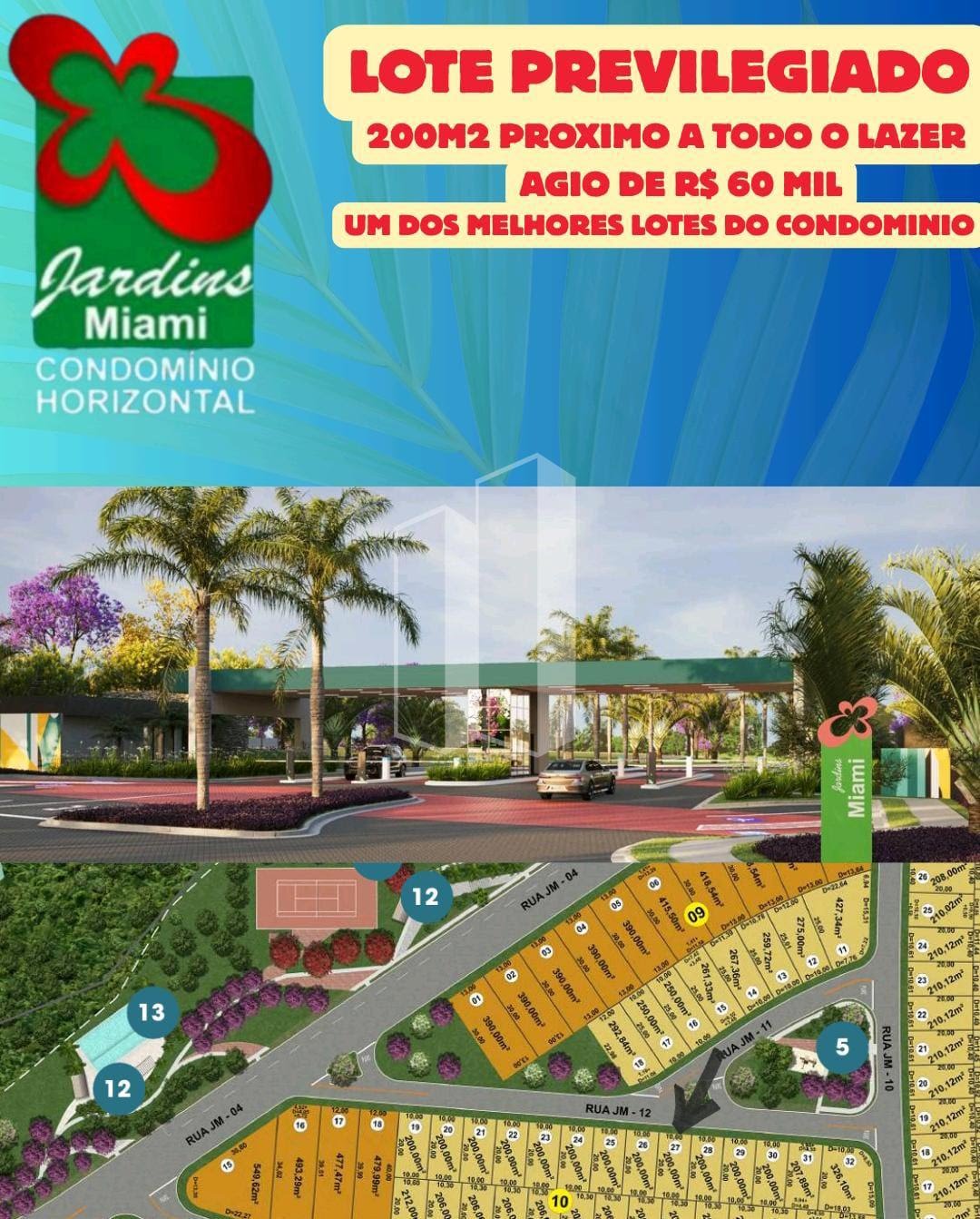 Terreno à venda com 200m² de terreno no Jardins Miami, Aparecida de Goiânia — foto principal