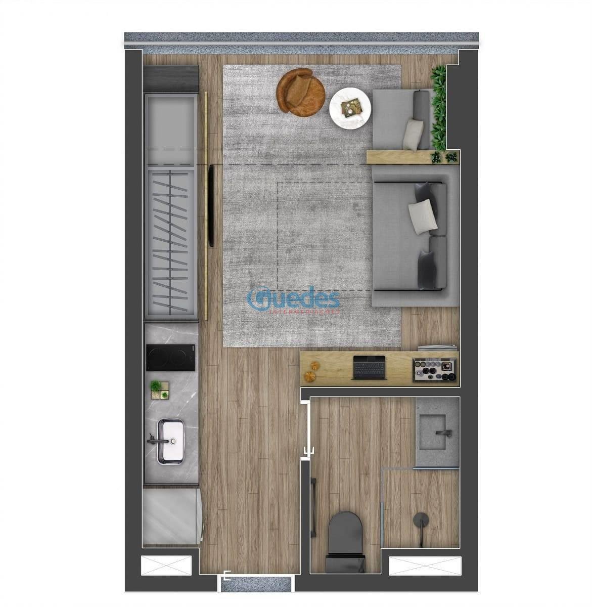 Studio à venda com 1 quarto, 1 banheiro e 25m² no Brooklin, São Paulo (SP) — foto 8 de 27