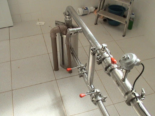 Poço - tubulação de inox