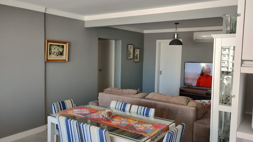 Sala de estar e jantar integradas