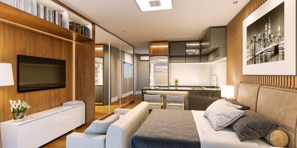 Dormitorio - studio 33m2