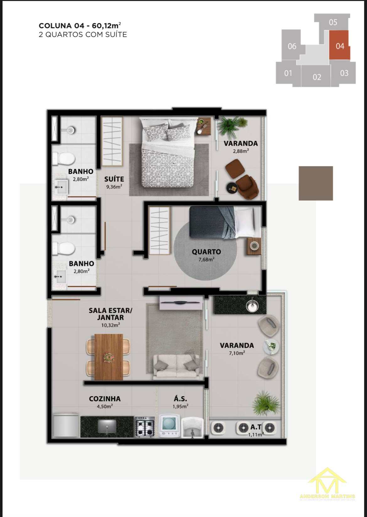 Apartamento à venda com 2 quartos, 2 banheiros, 1 vaga e 69m² no Jockey de Itaparica, Vila Velha (ES) — foto 13 de 20