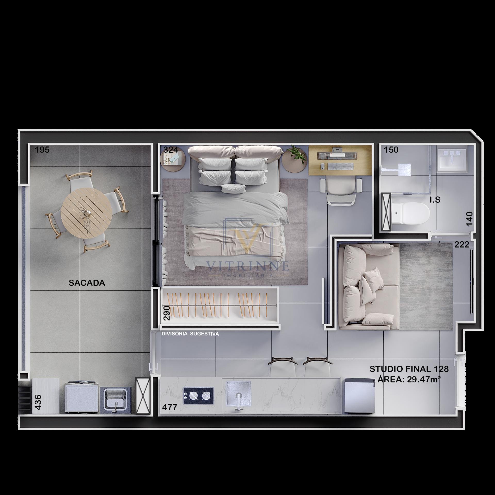 Apartamento à venda com 1 quarto, 1 banheiro e 30m² no Boa Vista, Curitiba (PR) — foto 15 de 18