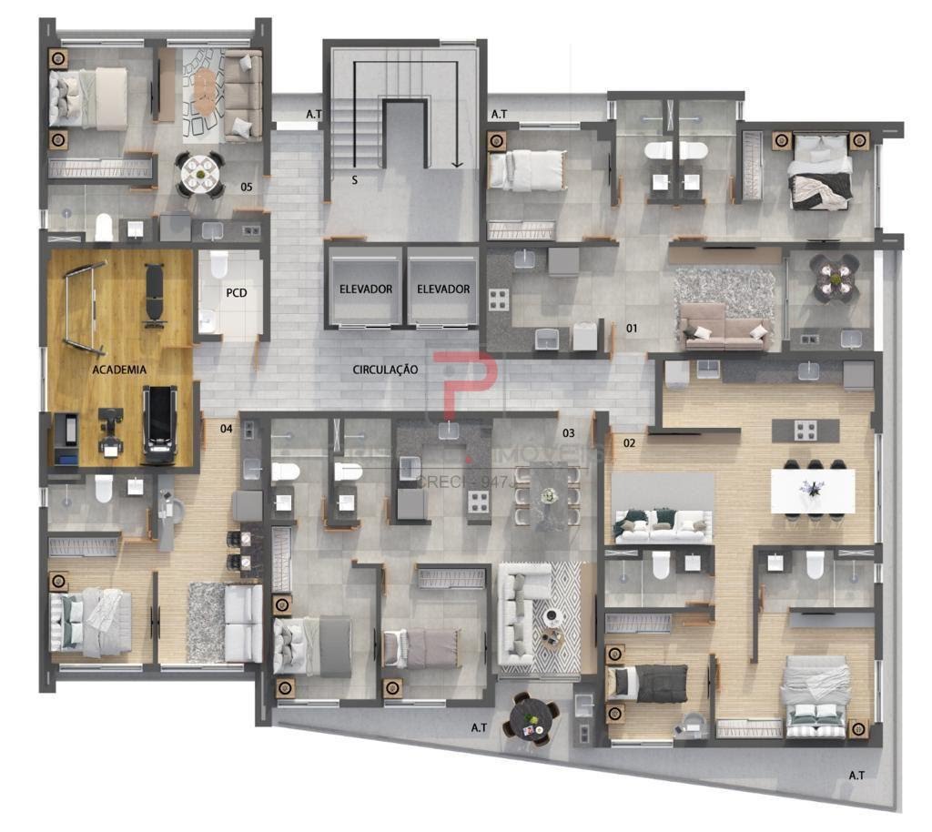 Apartamento à venda com 1 quarto, 1 banheiro e 24m² no Manaíra, João Pessoa (PB) — foto 17 de 21
