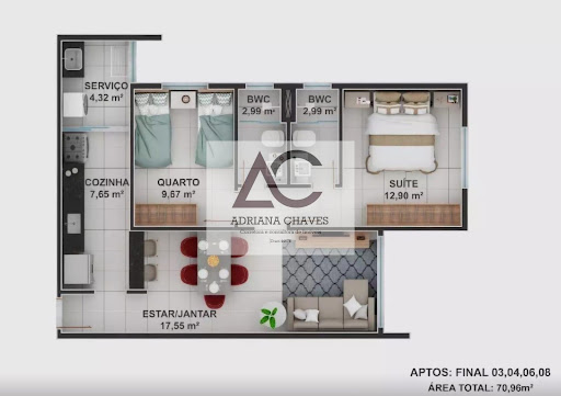 Apartamento em Palmeiras  -  Ponte Nova