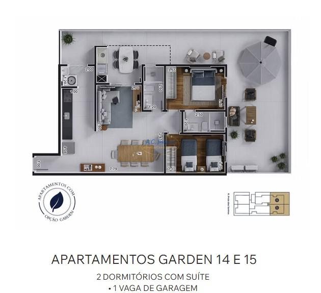 Apartamento à venda com 2 quartos, 1 suíte, 1 vaga e 72m² no Guilhermina, Praia Grande (SP) — foto 25 de 26