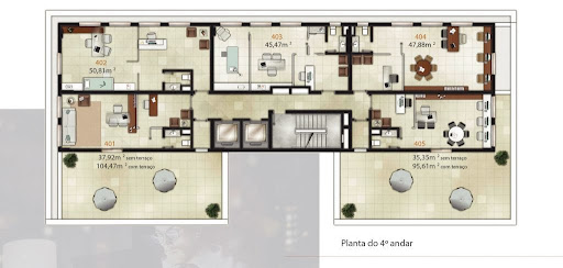 Implantação quarto pavimento
