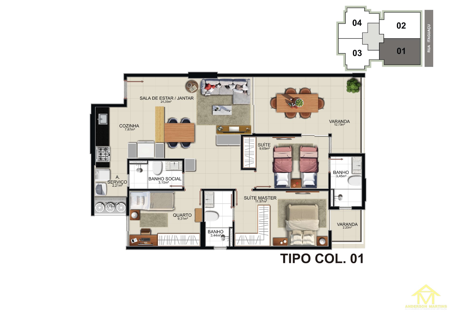 Apartamento à venda com 3 quartos, 1 banheiro, 2 vagas e 105m² no Praia de Itaparica, Vila Velha (ES) — foto 18 de 20