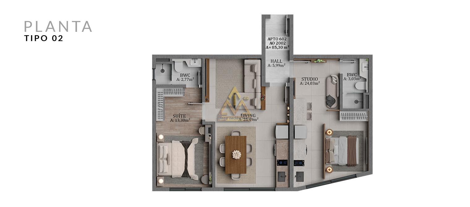 Studio à venda com 1 quarto, 1 suíte, 1 vaga e 44m² no Itajubá II, Barra Velha (SC) — foto 5 de 12
