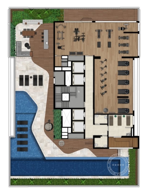 Implantação rooftop