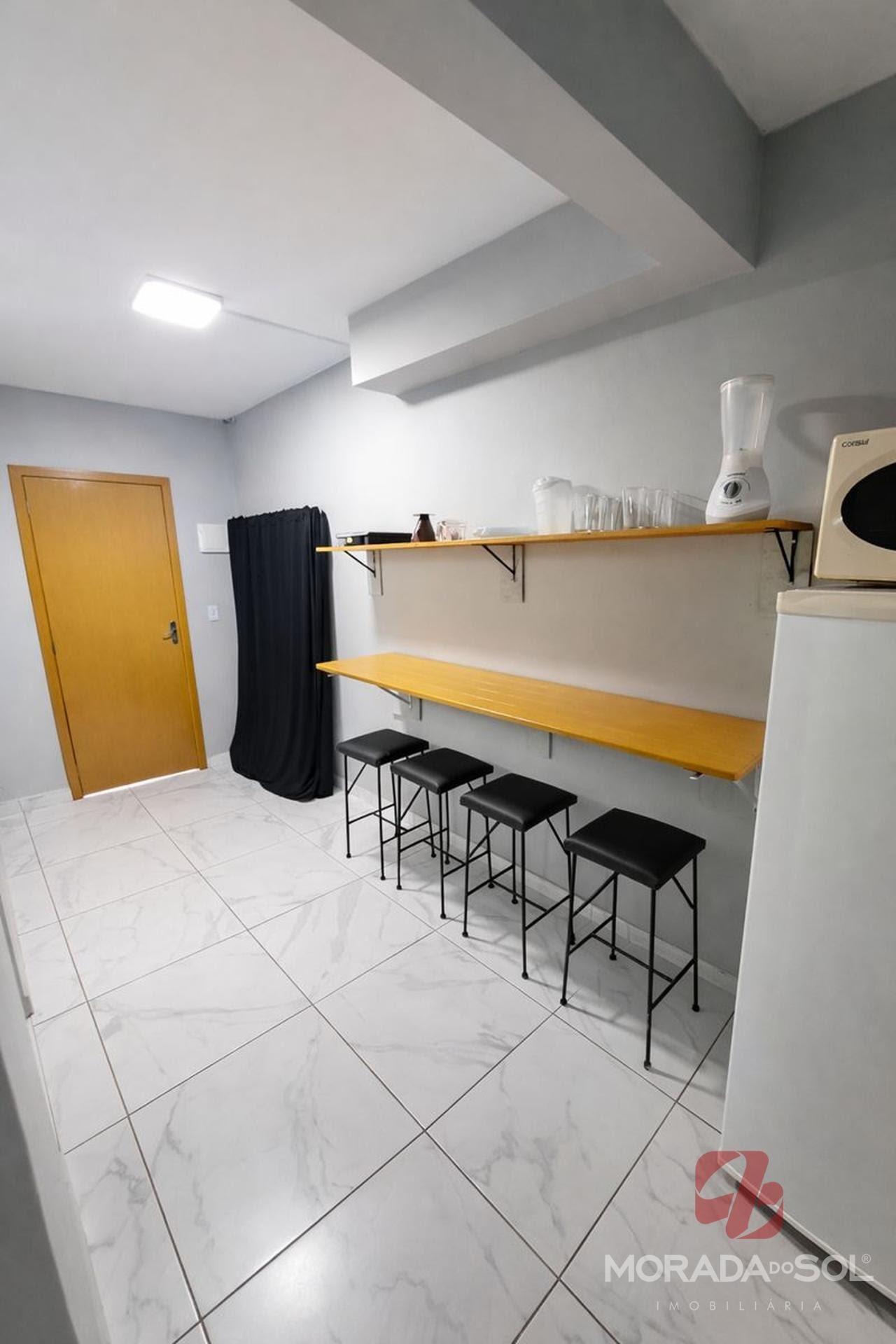 Sala e cozinha integradas