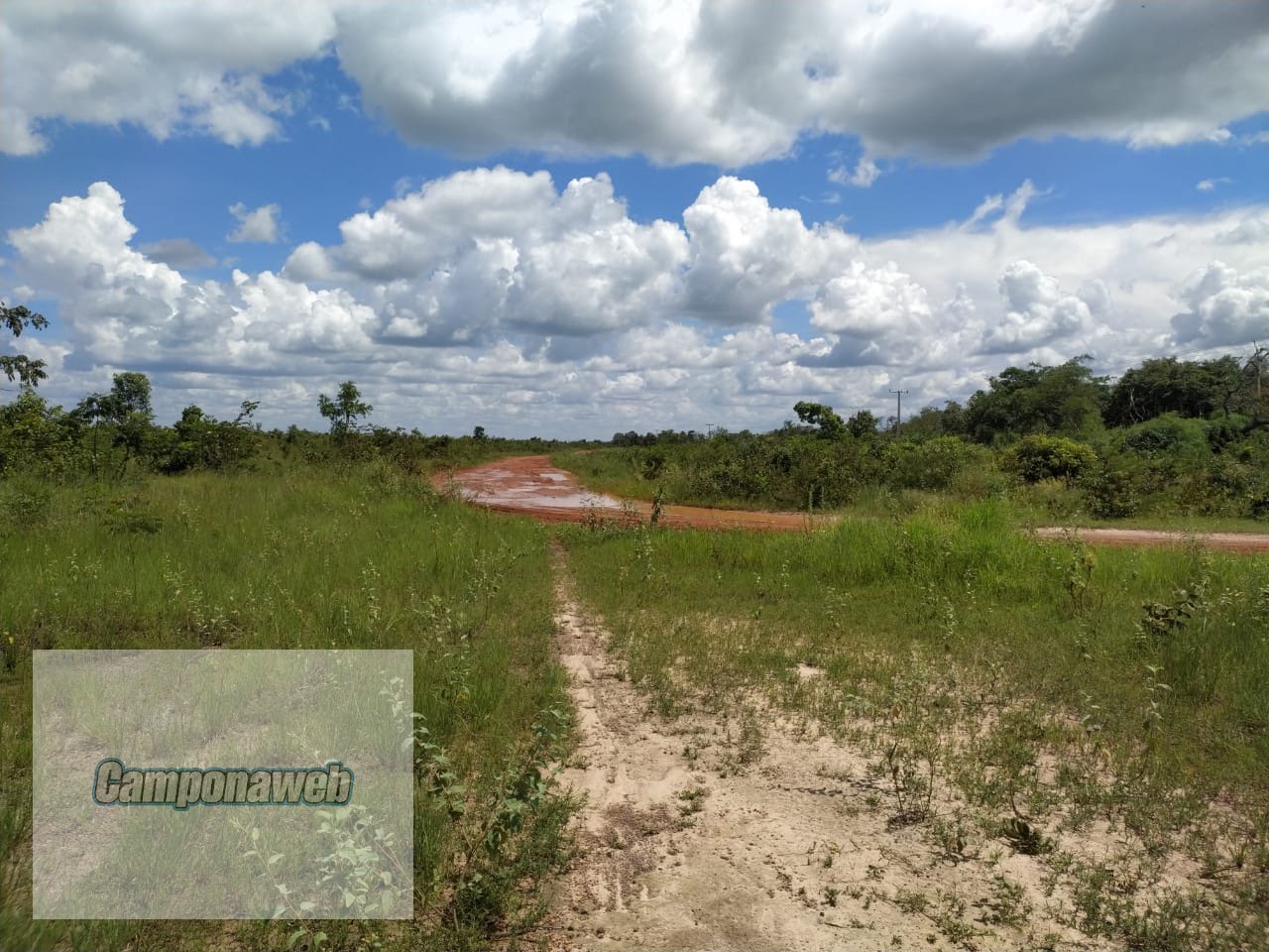 Entrada e área que pode ser agricultável