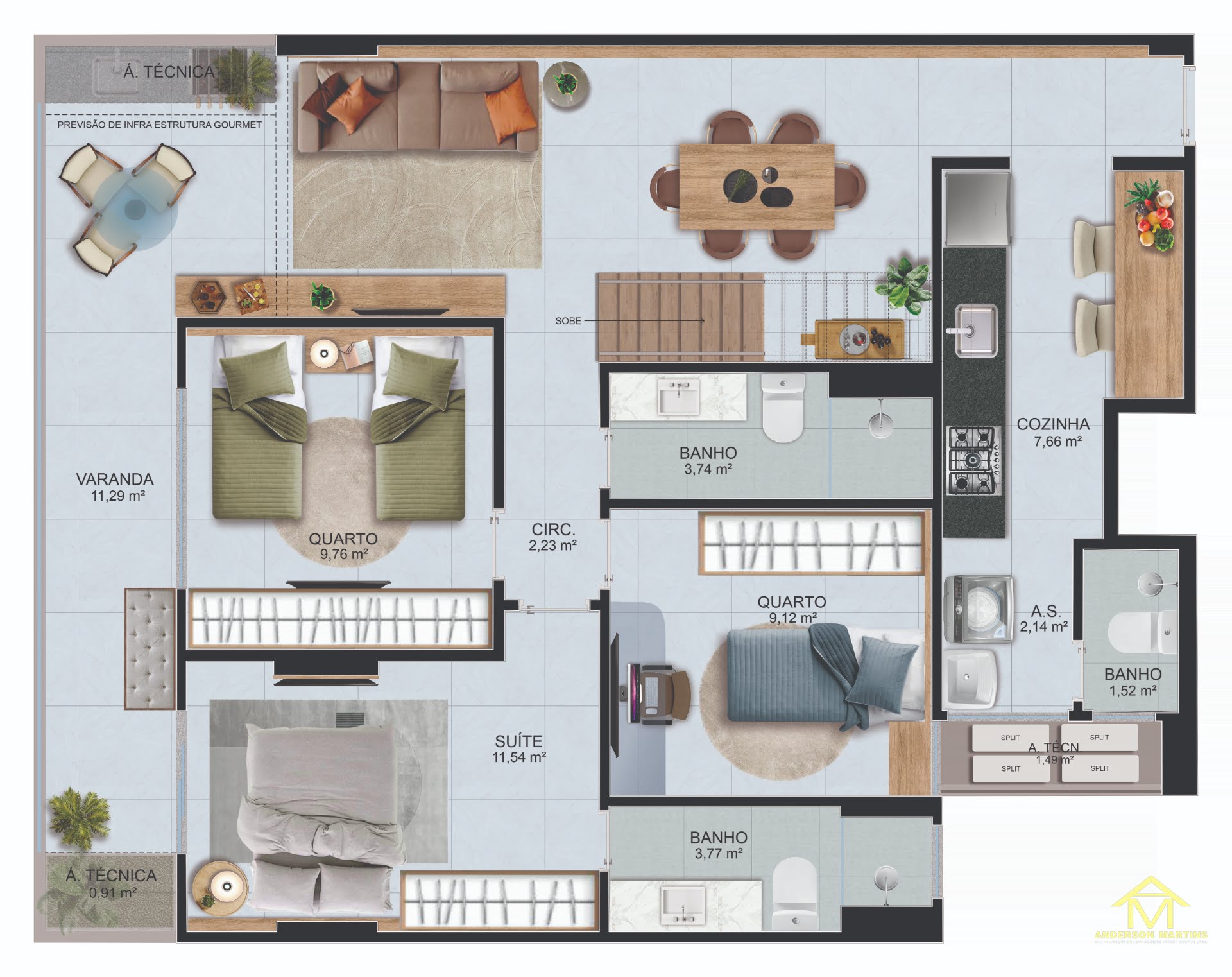 Apartamento à venda com 3 quartos, 2 banheiros, 2 vagas e 89m² no Praia da Costa, Vila Velha (ES) — foto 18 de 20